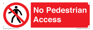 No Pedestrian Access